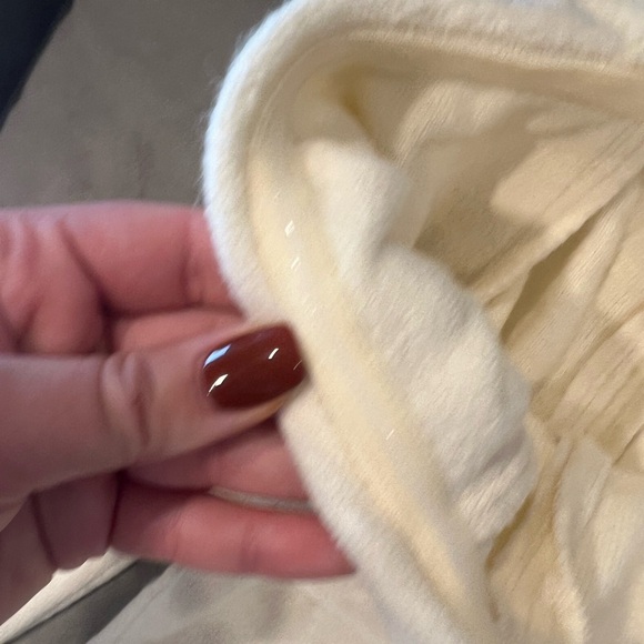 REVOLVE Off-Shoulder Cream Sweater - Picture 8 of 12